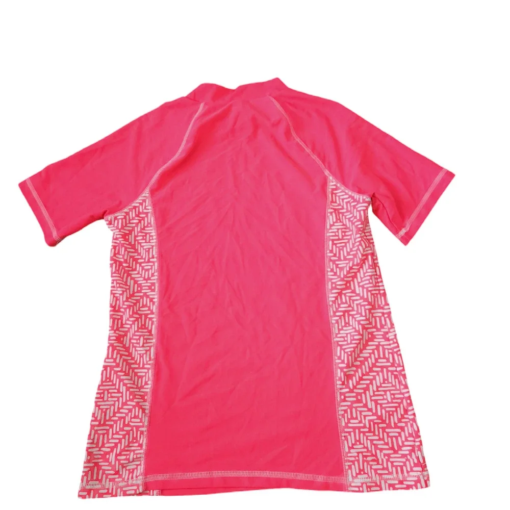 Circo Girls Rashguard Shirt XL 14/16 Bathing Suit Top Kids Pink